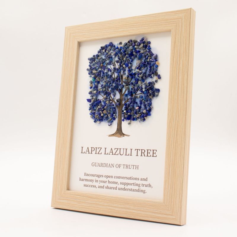 Edelsteinbild - Baum des Lebens - Lapislazuli (20x14,7x1 cm)