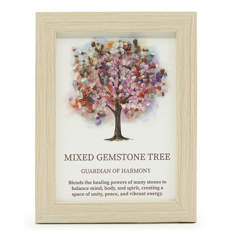 Edelsteinbild - Baum des Lebens - Mehrfarbig  (20x14,7x1cm)