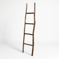 Große Kemu-Holzleiter - 1,5 m - Schoko - Japanischer Stil