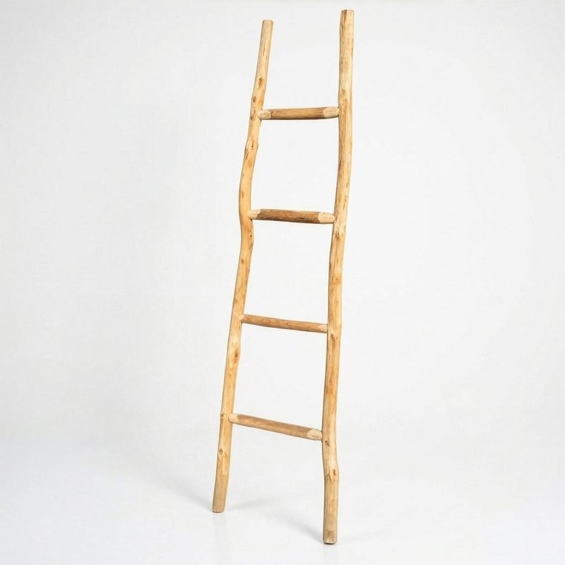 Große Kemu-Holzleiter - 1,5 m - Natur - Japanischer Stil