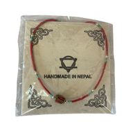 Nepalesisches Armband mit extrafeinen Edelsteinen – rosa Korallen und türkisfarbene Perlen