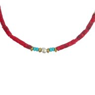 Nepalesisches Armband mit extra feinem Edelstein - Tribal-Perle aus Koralle