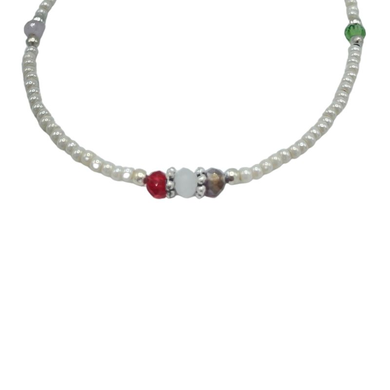 Nepalesisches Armband mit extrafeinen Edelsteinen – Perlen und geschliffene Perlen