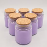 Woodwick-Sojawachskerze ohne Etikett - Wilder Lavendel