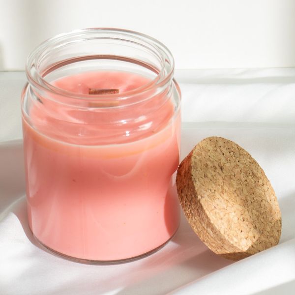 Ohne Etikett Woodwick-Sojakerze - Mitternachtsrose
