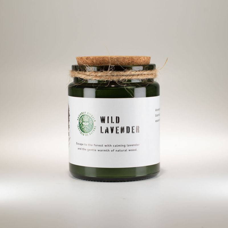Woodwick Sojawachskerze - Wilder Lavendel