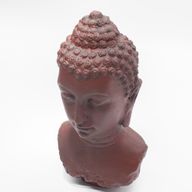 Buddha-Büste-Lampe Molton Lava - Ovaler Stand