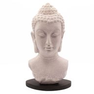 Buddha-Büste-Lampe Lavendel-Craquelé – Ovalständer