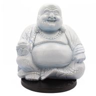 Lachende Buddha-Lampe Himmelblau - Rundständer