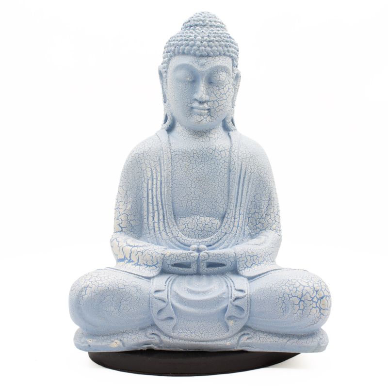 Meditation Buddha-Lampe Himmelblau - Ovaler Stand