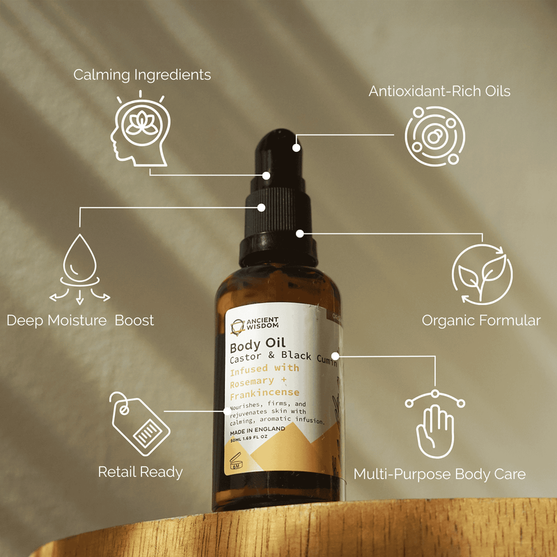 Bio-Körperöl 50 ml – Rosmarin und Weihrauch
