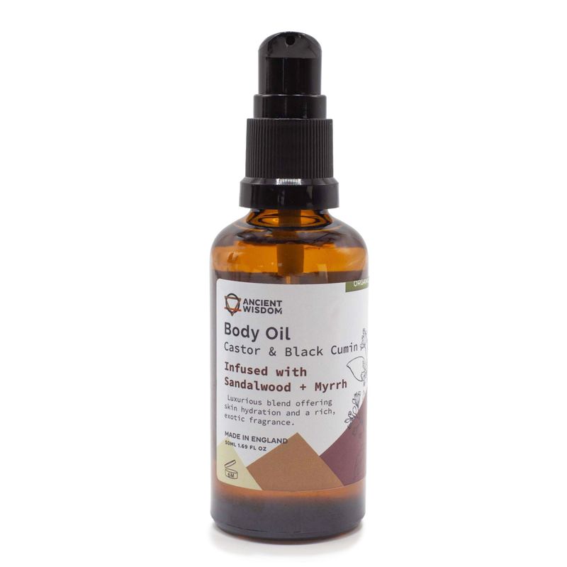 Bio-Körperöl 50 ml – Sandelholz und Myrrhe