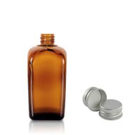 10 ml bernsteinfarbene Glas-Alchemistenflasche mit Aluminiumkappe