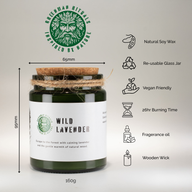 Woodwick Sojawachskerze - Moos & Nebel