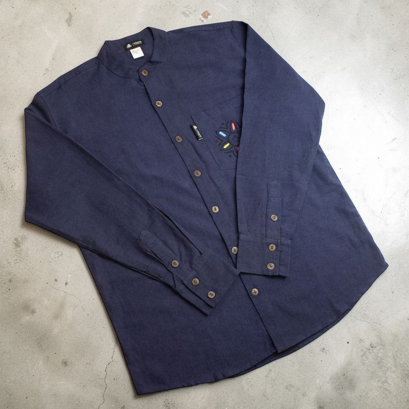 Nomad Sari Kathmandu Hemd - Indigo - Medium