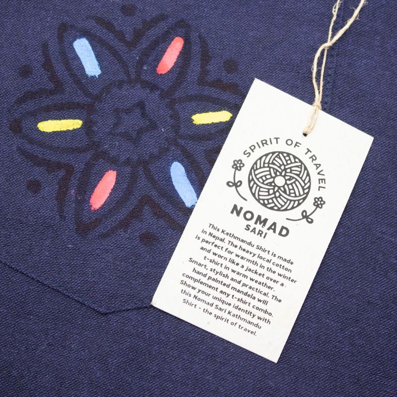 Nomad Sari Kathmandu Hemd - Indigo - Medium