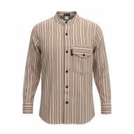Nomad Sari Großvaterhemd - Braun-Beige - Mittel