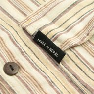 Nomad Sari Großvaterhemd - Braun-Beige - Mittel