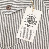 Nomad Sari Grandad Hemd - Grau Stein - Medium