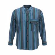 Nomad Sari Großvaterhemd - Türkis - Medium