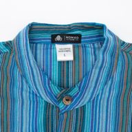 Nomad Sari Großvaterhemd - Türkis - Medium