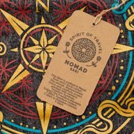Nomad Sari Stonewashed Baumwoll-T-Shirt - Lebenskompass - Anthrazit - Klein