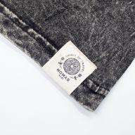 Nomad Sari Stonewashed Baumwoll-T-Shirt - Lebenskompass - Anthrazit - Klein