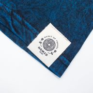 Nomad Sari steinwaschene Baumwoll-T-Shirt - Bleib wild, Mondkind - Blau - Klein