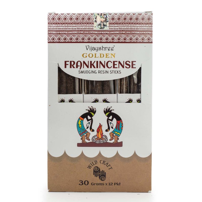 30 g Goldene Weihrauch-Räucherharzstäbchen (6 Stück)