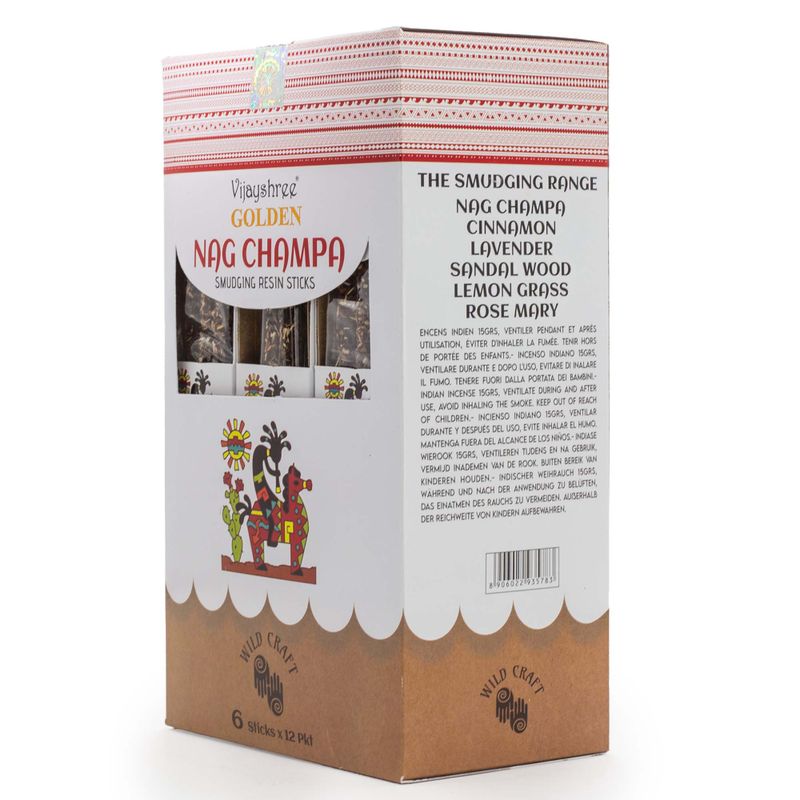 30 g Golden Nag Champa Räucherharz-Stäbchen (6 Stück)