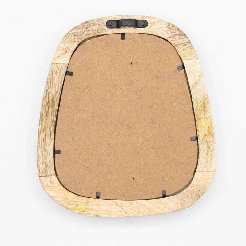 Set mit 3 kieselsteinförmigen Spiegeln – dunkelbraunes Finish