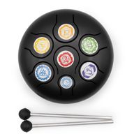 Low Med Happy Drum Schwarzes Chakra - 14x7 cm