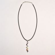 Indische Andachtsanhänger - Silberbeschichtet (45 cm Schnur) - Schlangen-Chakra
