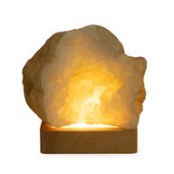 8 cm quadratischer LED-USB-Ständer aus Holz – Kalt-/Warm-/Tageslicht
