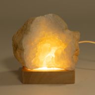 8 cm quadratischer LED-USB-Ständer aus Holz – Kalt-/Warm-/Tageslicht
