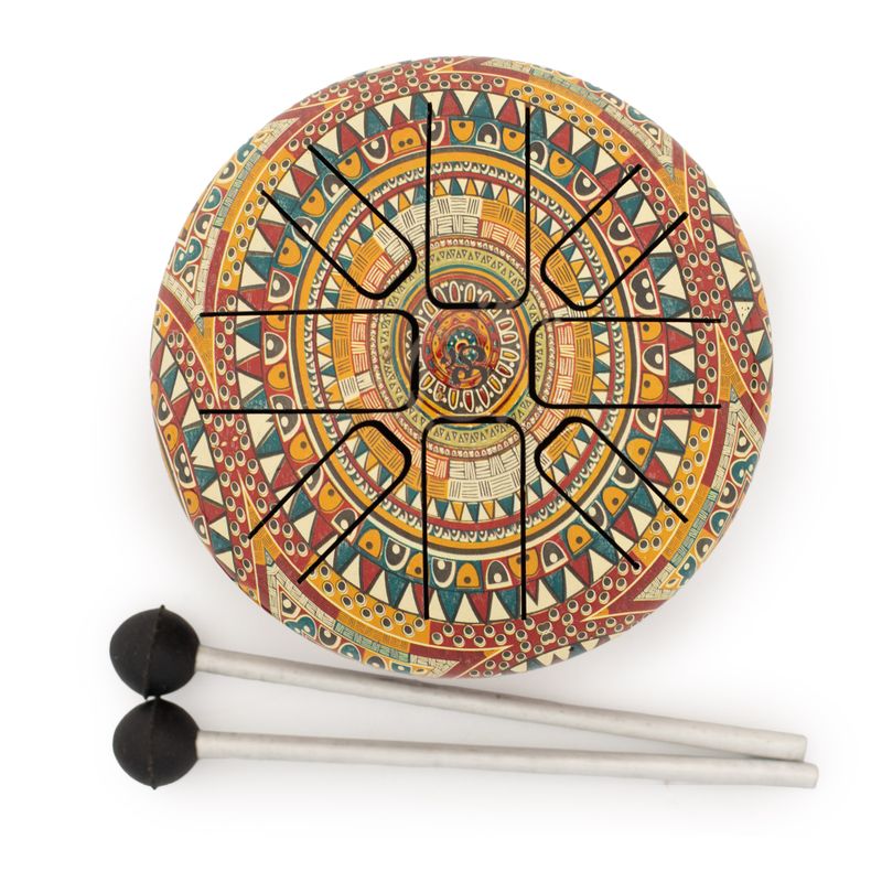 Kleine Happy Drum Om Mandala - 13x9 cm