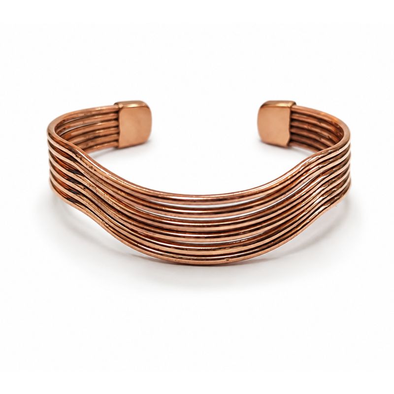 Kupfer-Elementar-Wellen-Armbänder (sortiert)