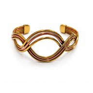 Kupfer-Elementar-Wellen-Armbänder (sortiert)