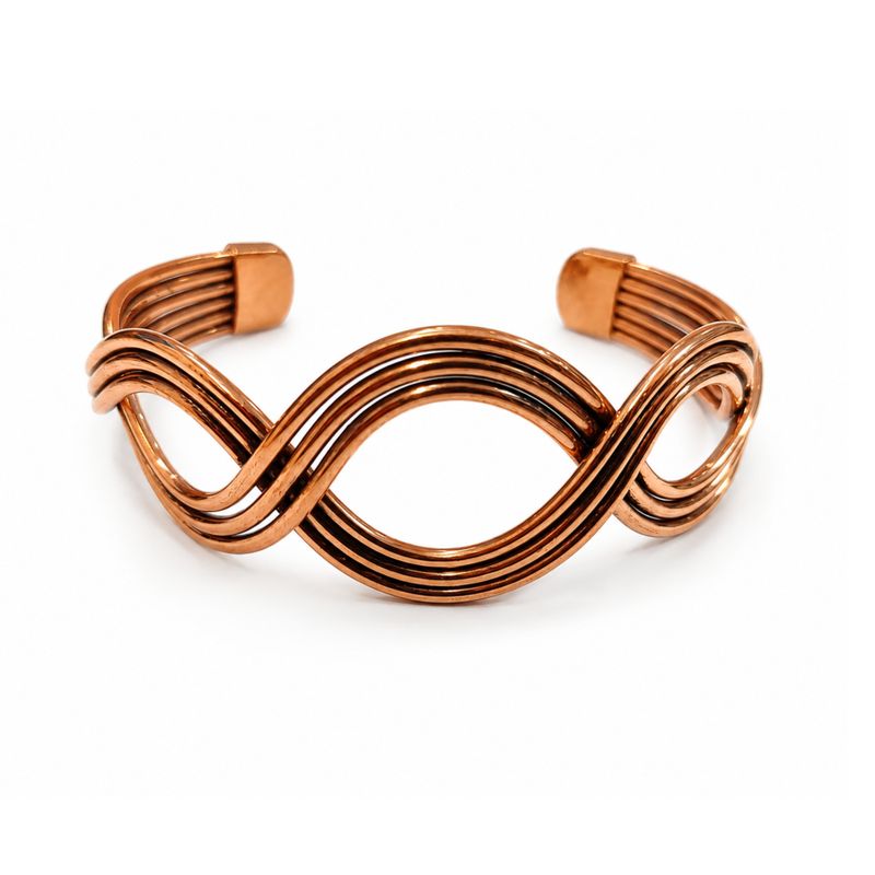 Kupfer-Elementar-Wellen-Armbänder (sortiert)