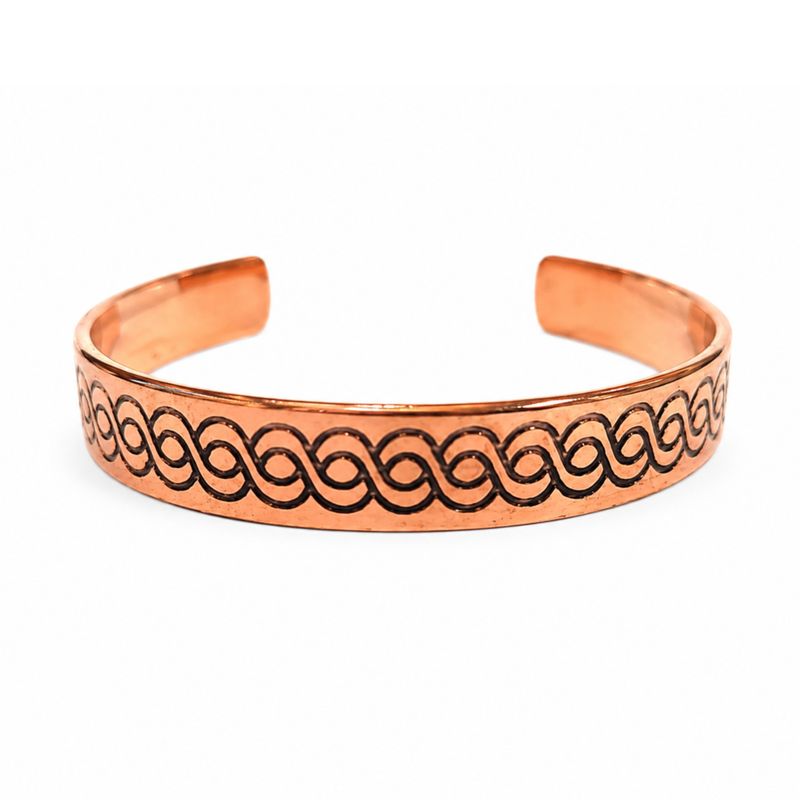 Armbänder aus massivem Kupfer Nomad Energy Collection Gravuren (verschiedene)