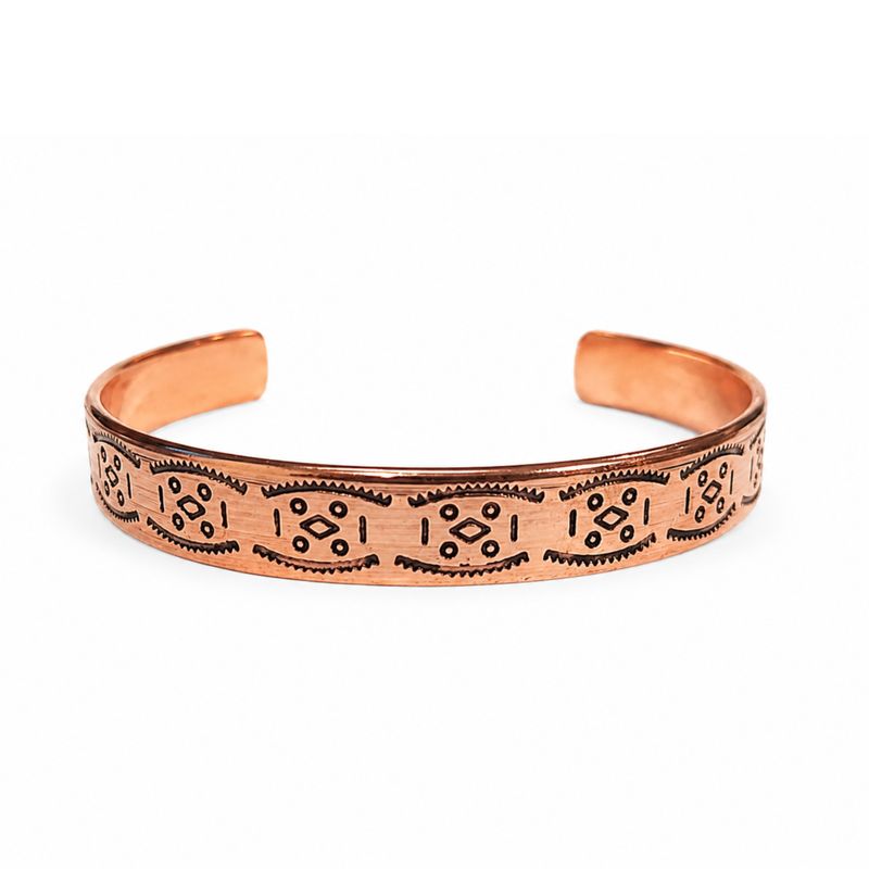 Armbänder aus massivem Kupfer Nomad Energy Collection Gravuren (verschiedene)