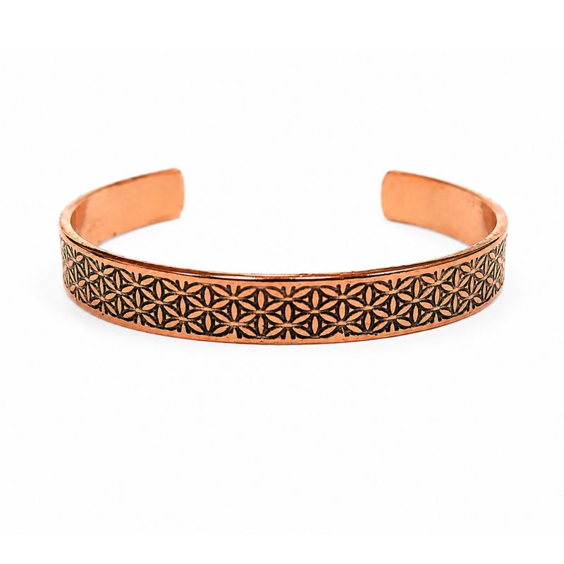 Armbänder aus massivem Kupfer Nomad Energy Collection Gravuren (verschiedene)
