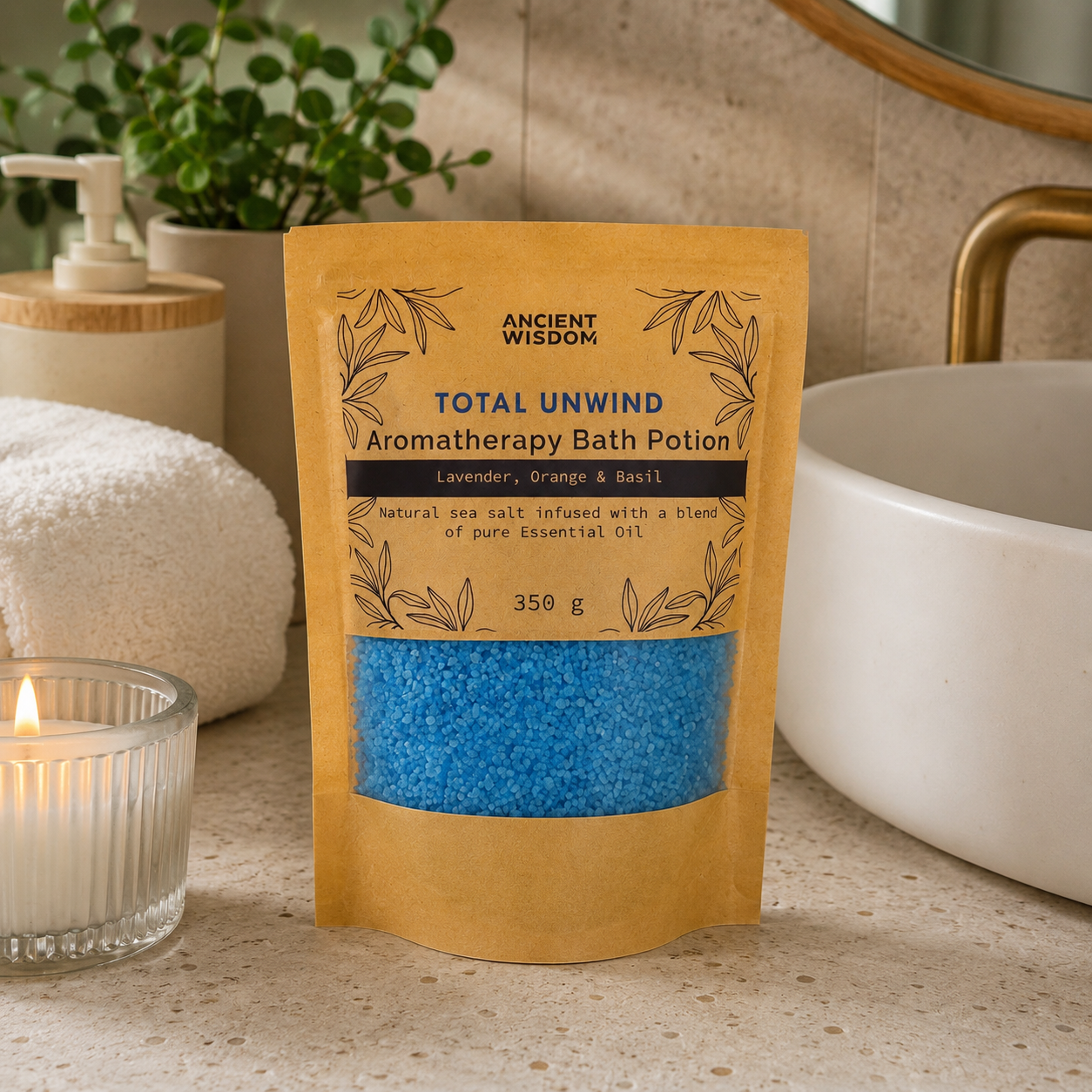 Aromatherapiebadesalze 350g