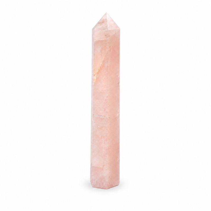 Edelstein Sechsflächige Obeliskspitzen ca. 17 cm - Rosenquarz