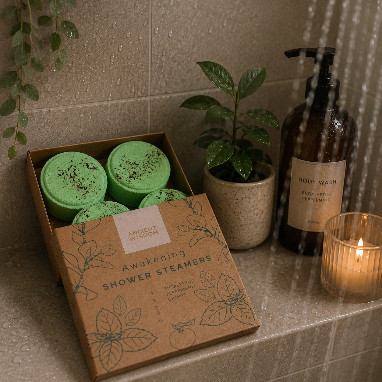 Großhandel Zen Duschdampfer Wellness-Geschenkset