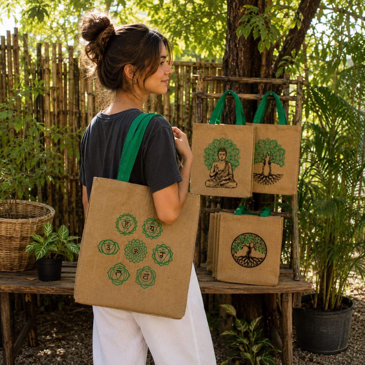 Jute-Handtaschen