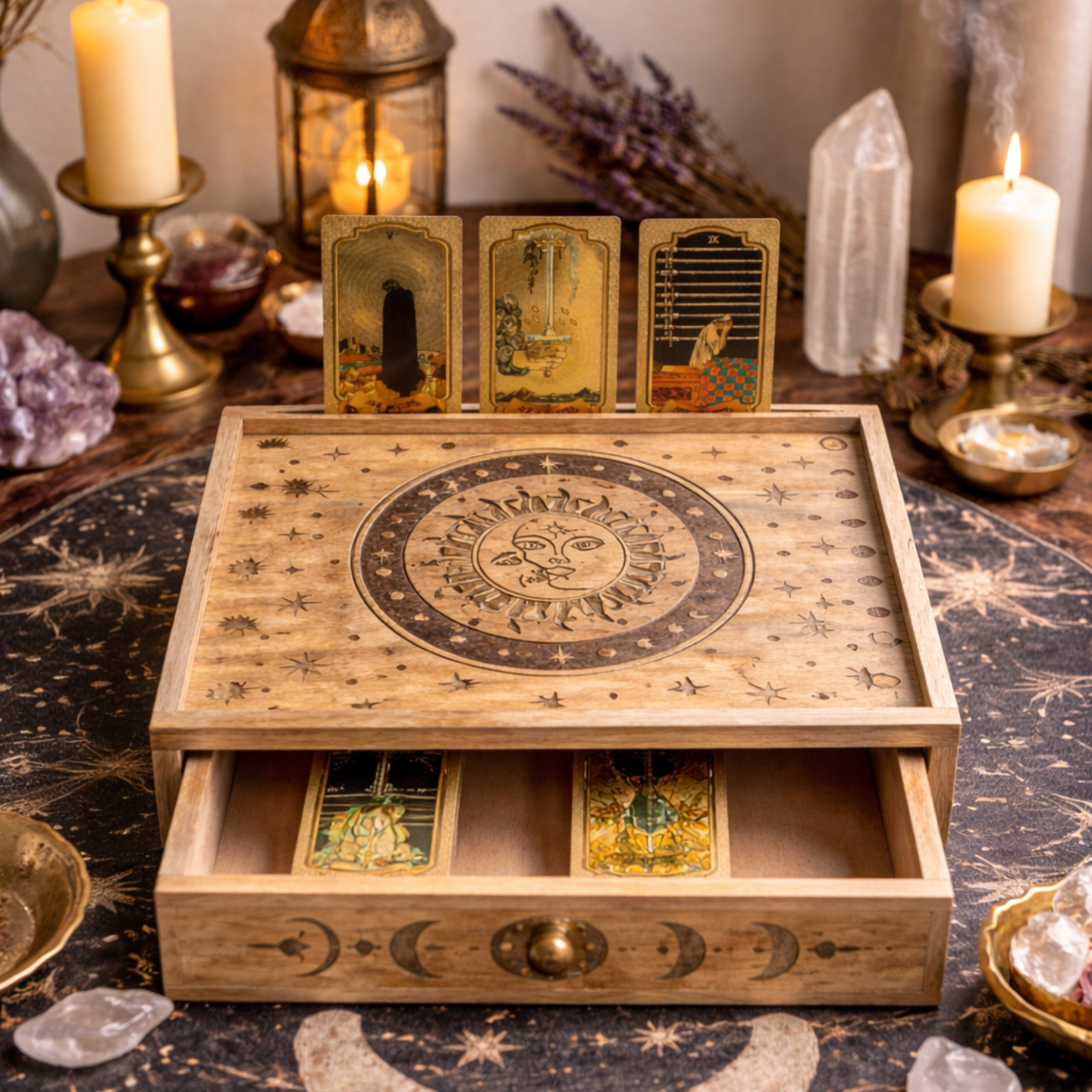 Kartenboxen mit Kartenhaltern