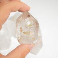 Edelsteinspitzen in großen Mengen, ca. 6 cm (0,5 kg) – Bergkristall (ca. 8 Stück)