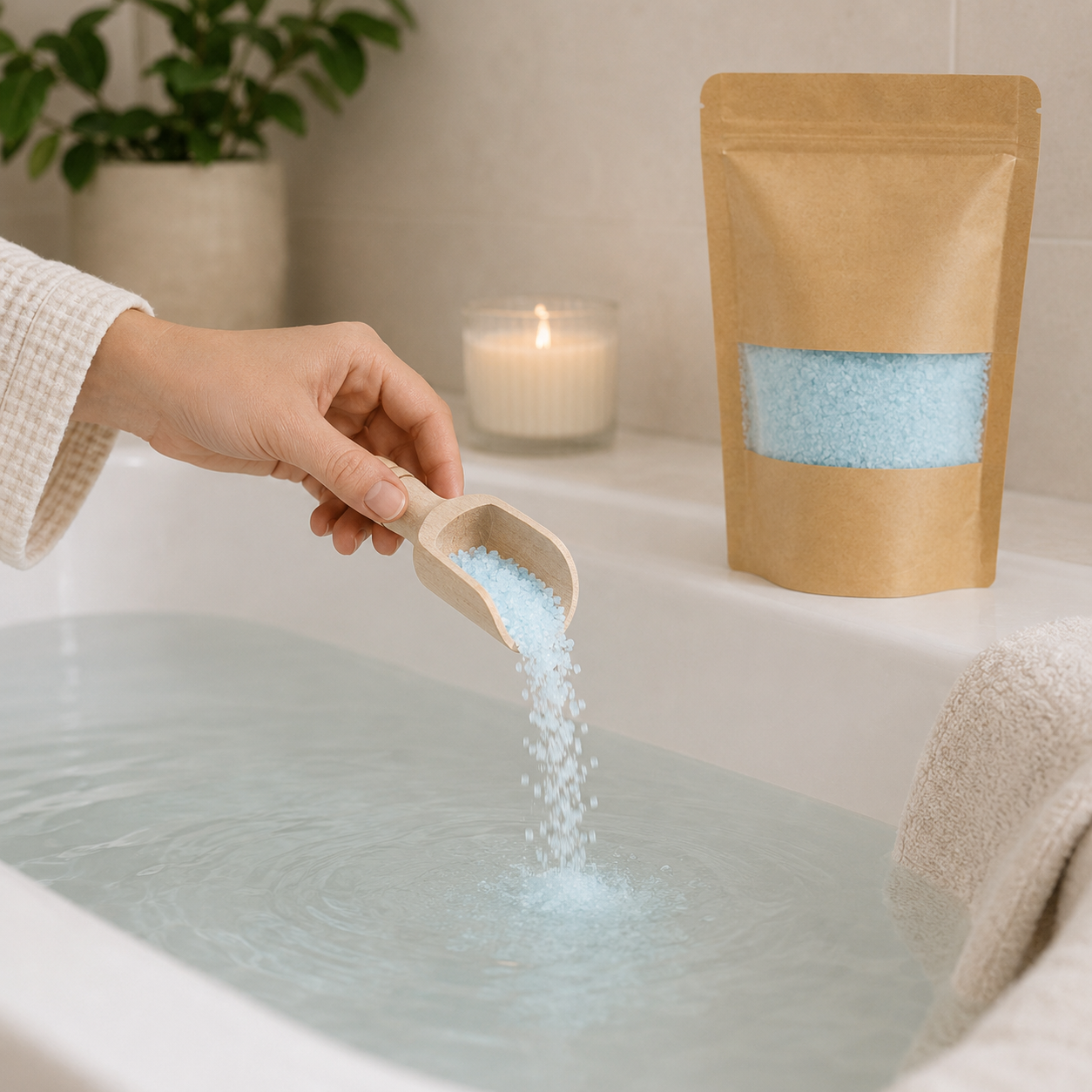 Aromatherapiebadesalze 350g - Ohne Etikett