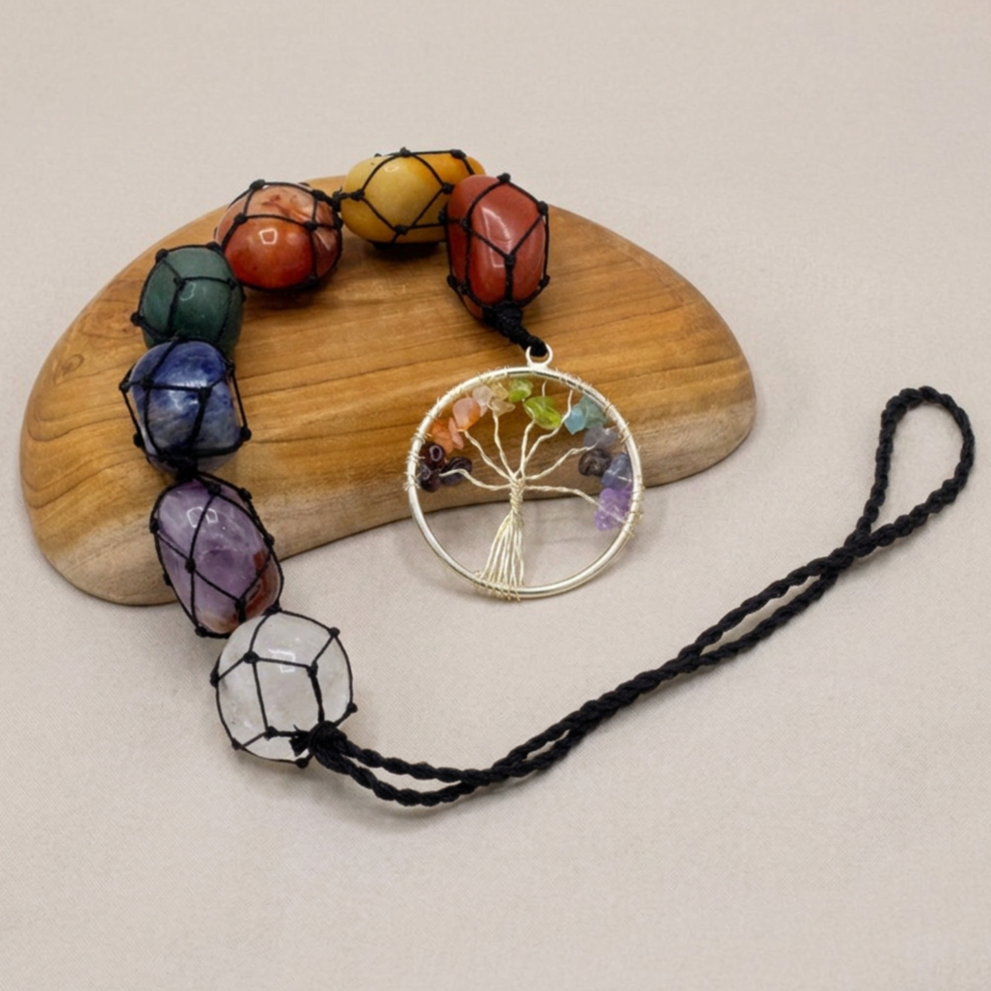 Großhandel Hängende Chakra-Stein-Anhänger